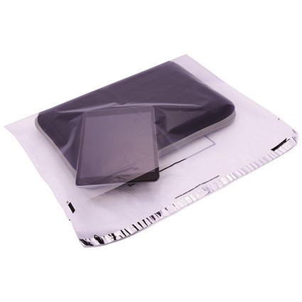 GoSecure Extra Strong Polythene Envelopes, 440x320mm, Clear, Pack of 100