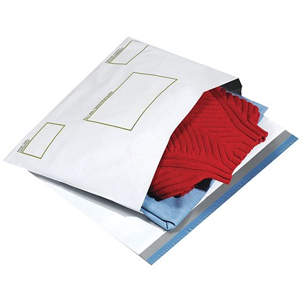 Ampac Extra Strong Oxo-Biodegradable Polythene Envelope, 400x430mm, Opaque, Pack of 100