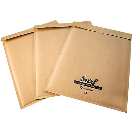 GoSecure Size K7 Surf Kraft Paper Mailer, 350mmx470mm, Pack of 100