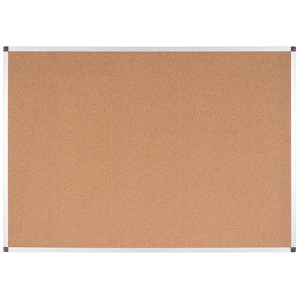 Bi-Office Ayda BioFusion Cork Board, 1800x1200mm, Cork Surface, Natural Aluminium Frame with Coconut Biocomposites
