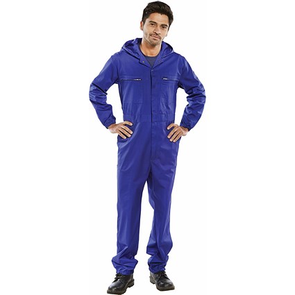 Beeswift Hooded Boilersuit, Royal Blue, 40