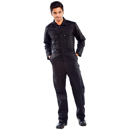 Beeswift Heavy Weight Boilersuit, Black, 48