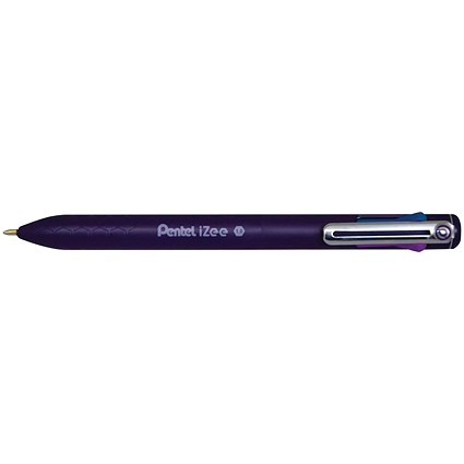 Pentel iZee 4 Colour Ballpoint Pen, Assorted, Pack of 12
