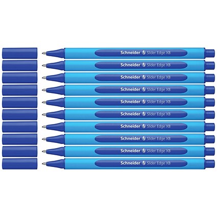 Schneider Slider Edge XB Ballpoint Pen Blue Pack of 10