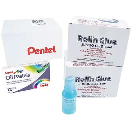 Pentel Roll n Glue Class (Pack of 24)