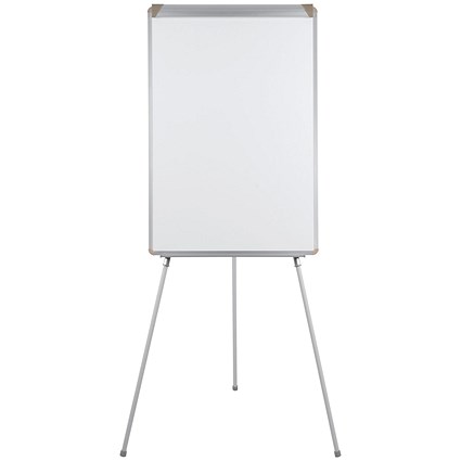 Bi-Office Easy Biofusion Magnetic Tripod Easel, Lacquered Steel Surface, 700x1000mm
