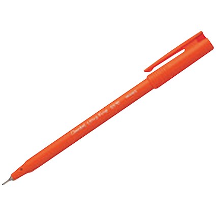 Pentel S570 Ultra Fine Pen, 0.3mm Line, Red, Pack of 12