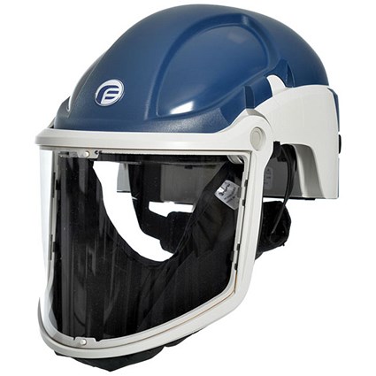 Pf3000 Hard Hat (Blue) Papr Clear Visor P3