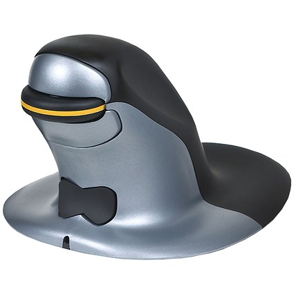 Penguin Vertical Medium Mouse, Wireless, Black