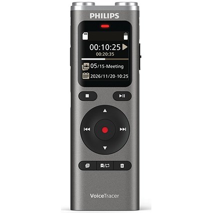 Philips DVT2075 VoiceTracer Audio Recorder with Sembly Speech-to-Text Cloud Software Trial DVT2075/0