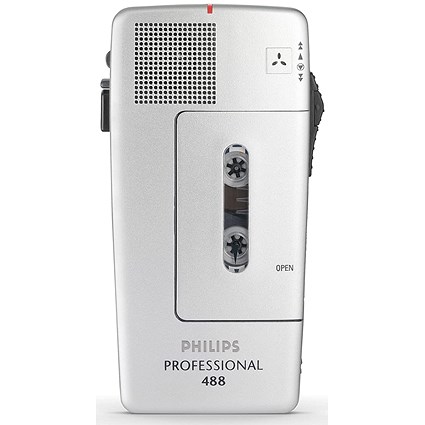 Philips Silver Pocket Memo Voice Activated Mini Cassette Recorder LFH0488