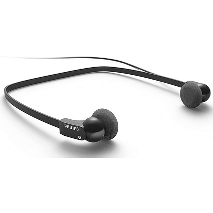 Philips LFH0334 Digital Headset, Gold-plated 3m Cable, Black Philips LFH0334 Digital Headset, Gold-plated 3m Cable, Black