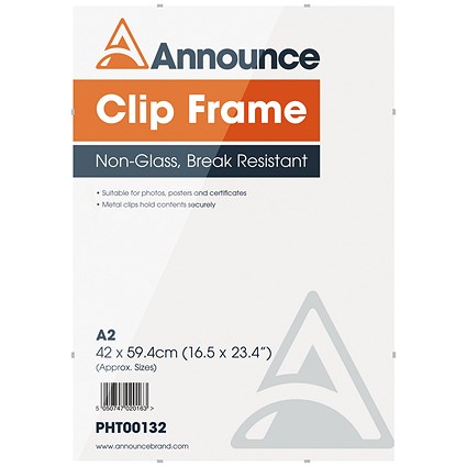 Announce Metal Clip Frame A2