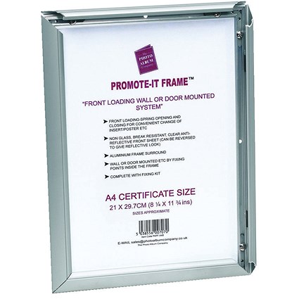 Photo Promote It Frame A2 Aluminium (Non-glass break-resistant cover)