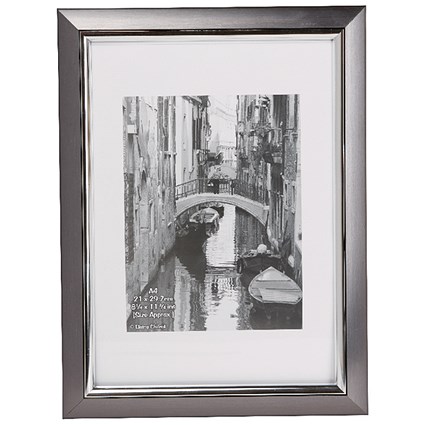 Photo Modern Certificate Frame A4 Smoke