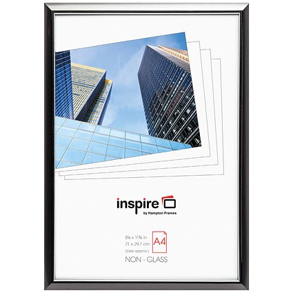 Hampton Frames Easyloader Photo Certificate Frame, A4, Non-Glass, Smoke Grey