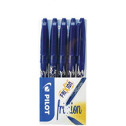 Pilot FriXion Erasable Rollerball Pen Blue (Pack of 5) 224300503