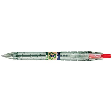 Pilot B2P Ecoball Ballpoint, Red, Pack of 10