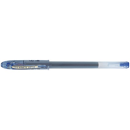 Pilot Super Gel Rollerball Pen Medium Blue (Pack of 12)