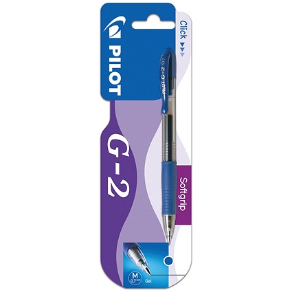 Pilot G207 Gel Retractable Rollerball Blister Card Blue (Pack of 12) 041200103