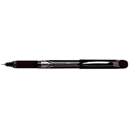 Pilot V5 Rollerball Pen, Rubber Grip, Needle Point, 0.5mm Tip, 0.3mm Line, Black, Pack of 12 Pilot V5 Rollerball Pen, Rubber Grip, Needle Point, 0.5mm Tip, 0.3mm Line, Black, Pack of 12