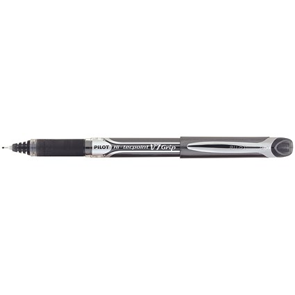 Pilot V7 Rollerball Pen, Rubber Grip, Needle Point, 0.7mm Tip, 0.5mm Line, Black, Pack of 12 Pilot V7 Rollerball Pen, Rubber Grip, Needle Point, 0.7mm Tip, 0.5mm Line, Black, Pack of 12