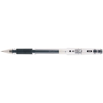 Pilot Hi-Tec Begreen Rollerball Pen C-Grip Microtip Black (Pack of 10)