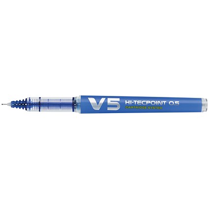 Pilot V5 Cartridge Rollerball Pen Fine Line Blue (10 Pack)