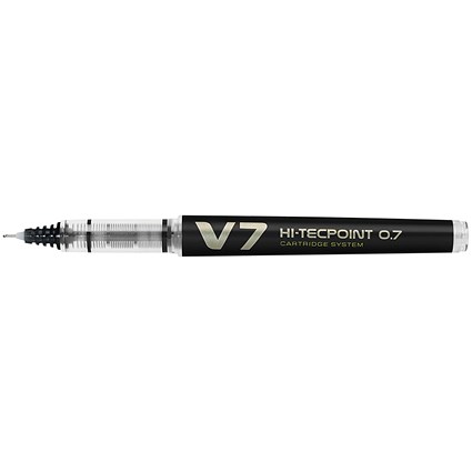 Pilot V7 Cartridge Rollerball Pen Medium Line Black (Pack of 10)