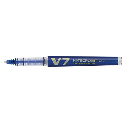Pilot V7 Cartridge Rollerball Pen Medium Line Blue (Pack of 10)
