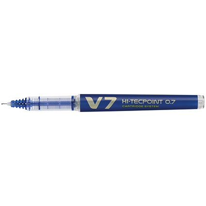 Pilot V7 Cartridge Rollerball Pen Medium Line Blue (Pack of 10)