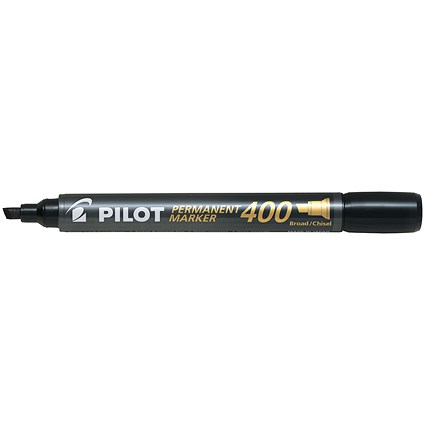 Pilot Permanent Marker 400 Chisel Tip Black Value Pack 15 + 5 FREE (Pack of 20)