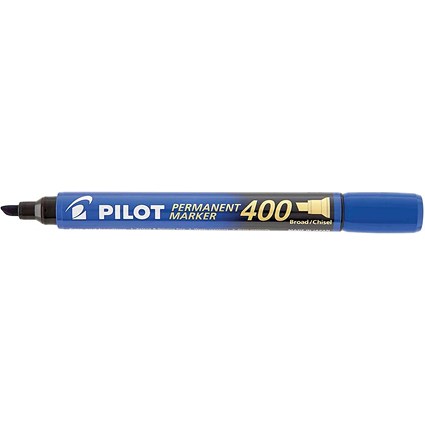Pilot Permanent Marker 400 Chisel Tip Blue Value Pack 15 + 5 FREE (Pack of 20)