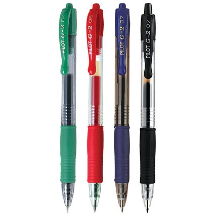Pilot G207 Gel Ink Retractable Rollerball Pen Assorted (Pack of 20)