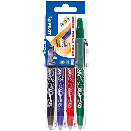 Pilot FriXion Set2Go Rollerball Pens Assorted (4 Pack)