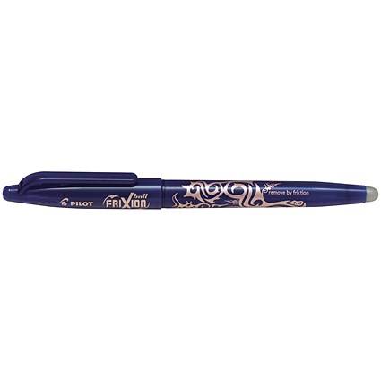 Pilot FriXion Ball Erasable Rollerball Pen Broad Blue (12 Pack)
