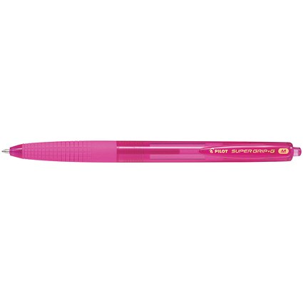 Pilot Super Grip G Ballpoint Pen Pink (Pack of 12)