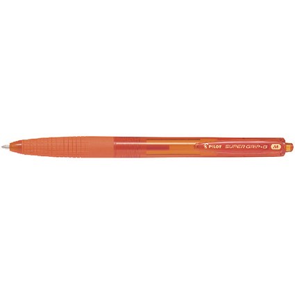 Pilot Super Grip G Ballpoint Pen Orange (Pack of 12)