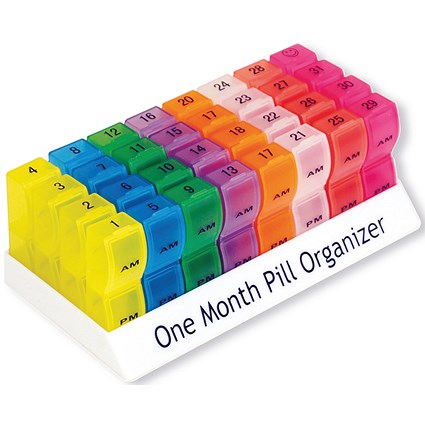 Aidapt Colourful One Month Pill Organiser