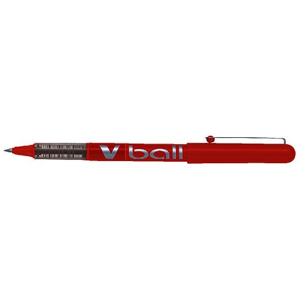 Pilot VB5 Rollerball Pen, 0.5mm Tip, 0.3mm Line, Red, Pack of 12 Pilot VB5 Rollerball Pen, 0.5mm Tip, 0.3mm Line, Red, Pack of 12