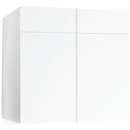 Poppies Pop In Napkins, 8 Fold, 40cm, White, Pack of 500