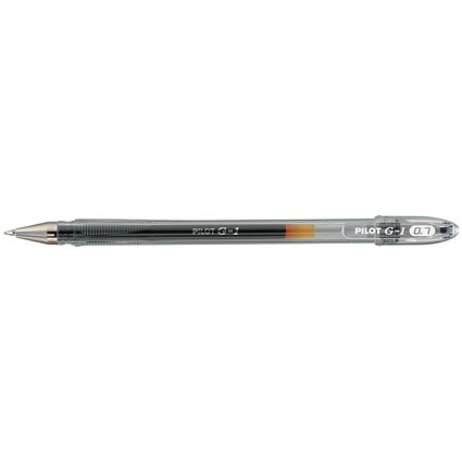 Pilot G-107 Gel Ink Pen, Ergonomic Grips, Black, Pack of 12