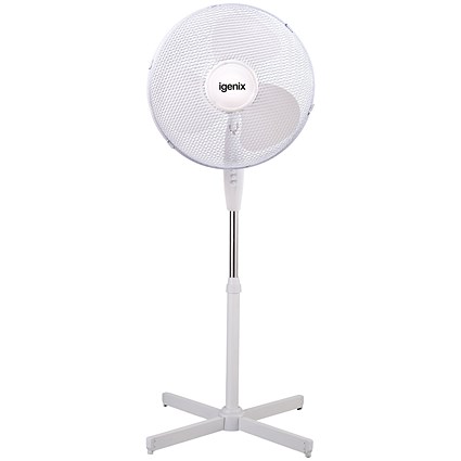 Igenix Oscillating Pedestal Fan, 16 Inch