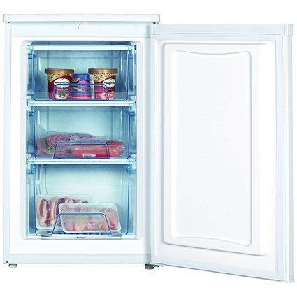 Statesman White Freestanding Undercounter Freezer, 50cm, 70 Litres