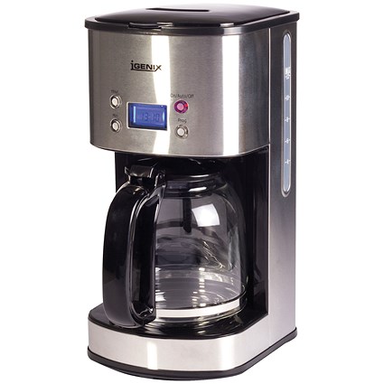 Igenix Digital 10 Cup Coffee Maker, Silver Igenix Digital 10 Cup Coffee Maker, Silver