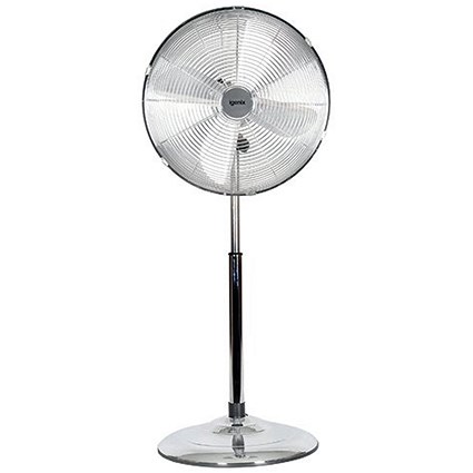 Igenix 16 Inch Pedestal Fan, 3 Speed, Chrome