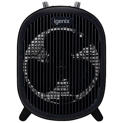 Igenix 2kW Upright Fan Heater, Black