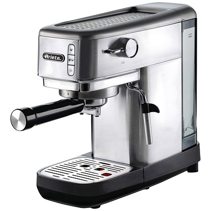 Ariete Metal Slim Espresso Coffee Maker, Brushed Stainless Steel Ariete Metal Slim Espresso Coffee Maker, Brushed Stainless Steel