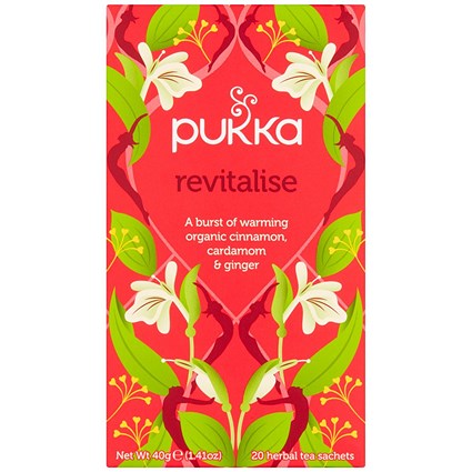 Pukka Revitalise Hebal Tea, Pack of 20