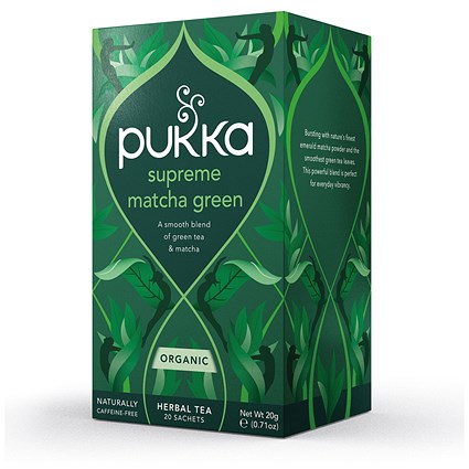 Pukka Supreme Matcha Green Tea, Pack of 20 Pukka Supreme Matcha Green Tea, Pack of 20